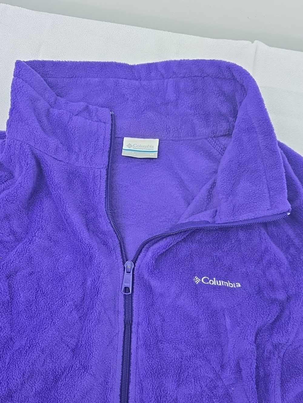 Columbia Mens' Purple Full-Zip Fleece Jacket
